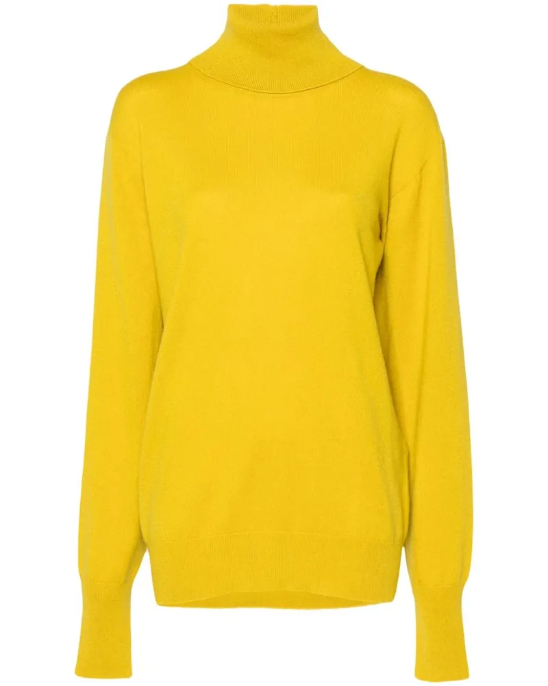 Jil Sander Gestrickter Kaschmirpullover - Gelb Gelb