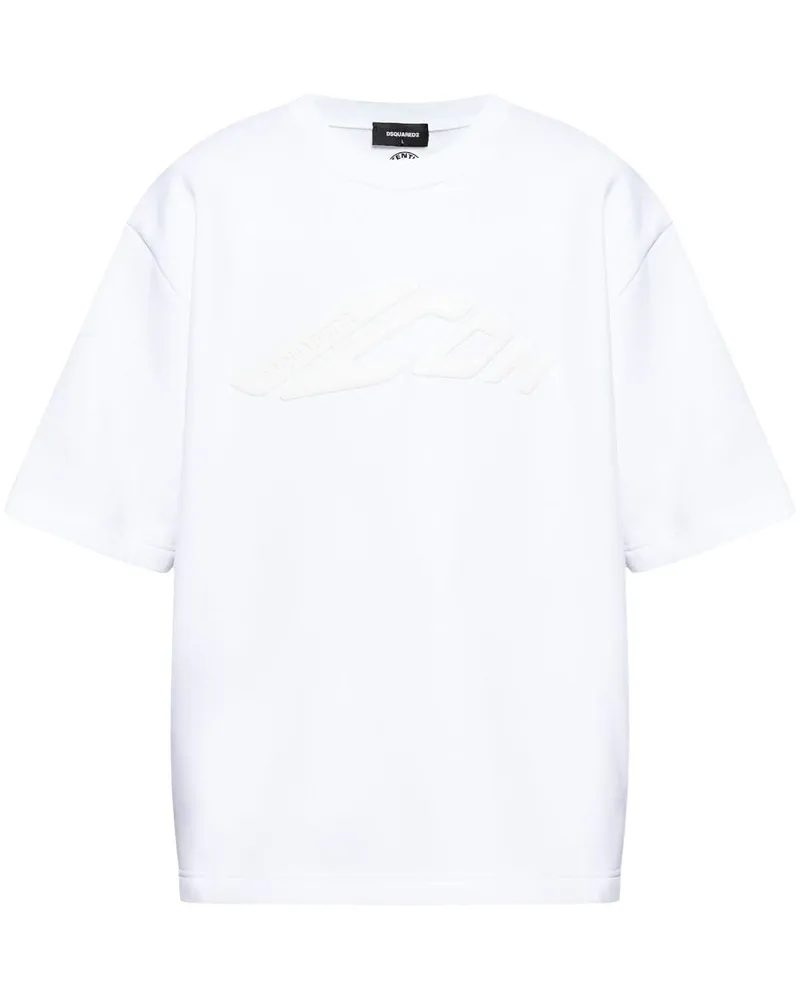 Dsquared2 T-Shirt mit Logo-Detail - Weiß Weiß