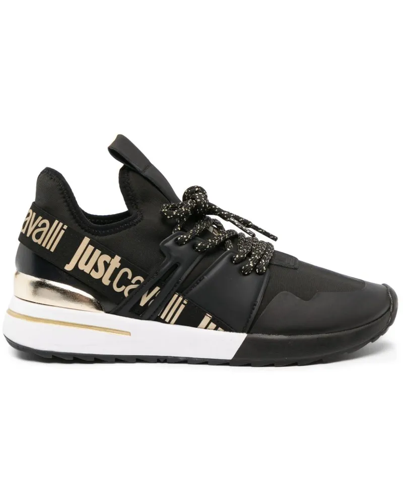 Just Cavalli Sneakers mit Logo-Print - Schwarz Schwarz