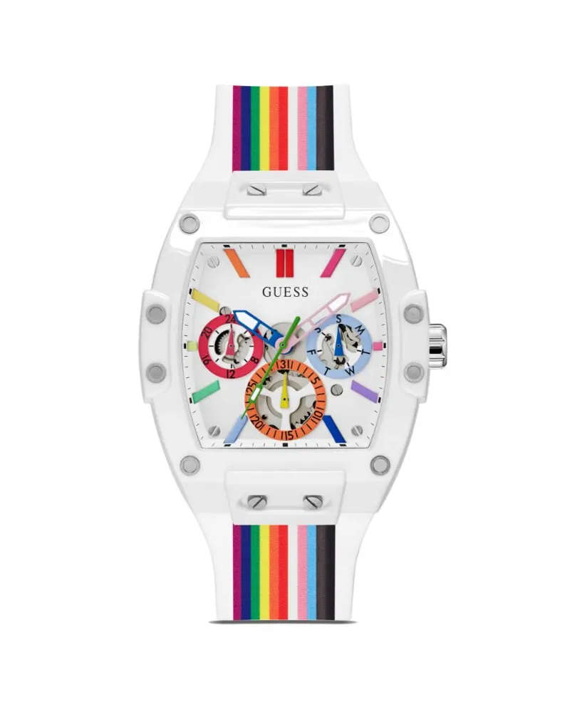 Guess Phoenix Quarz 45mm - Weiß Weiß