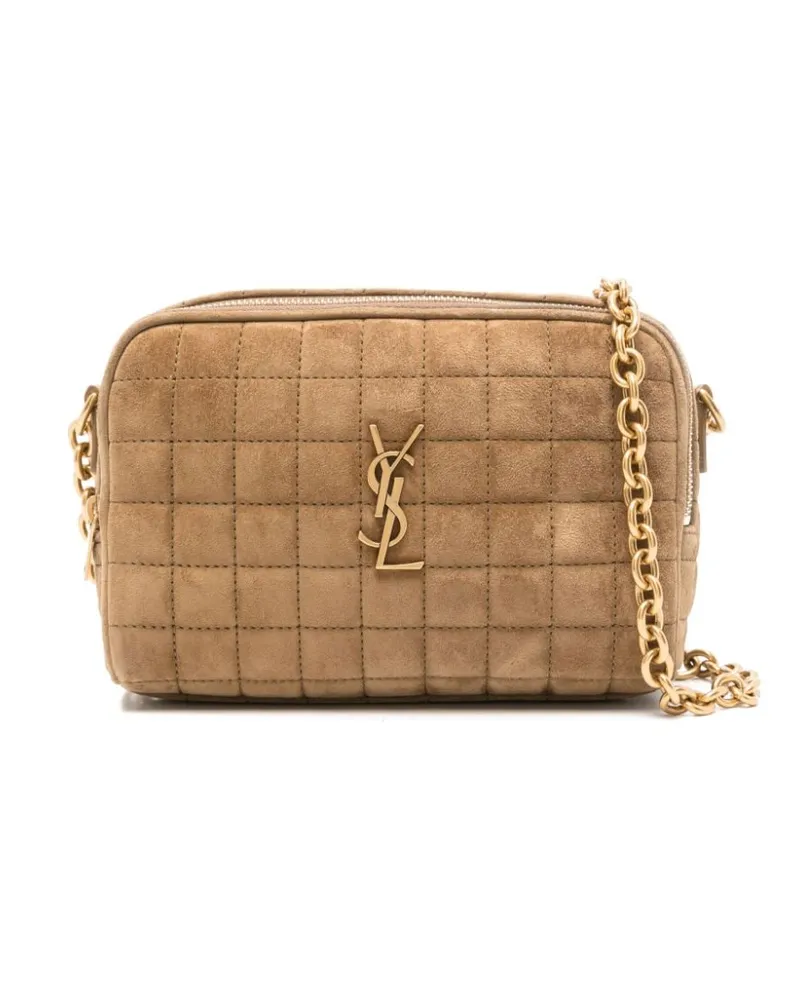 Saint Laurent Carré-Mini-Tasche mit Cassandre-Logo - Braun Braun