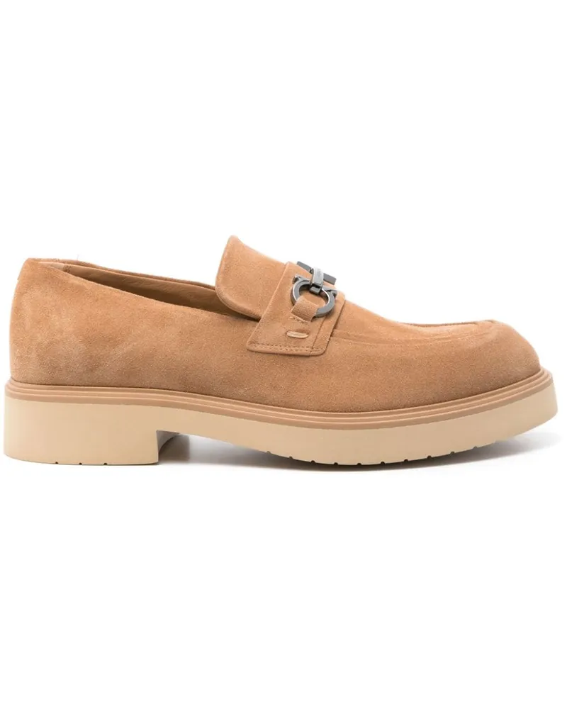 Ferragamo Loafer mit Gancini-Detail - Nude Nude