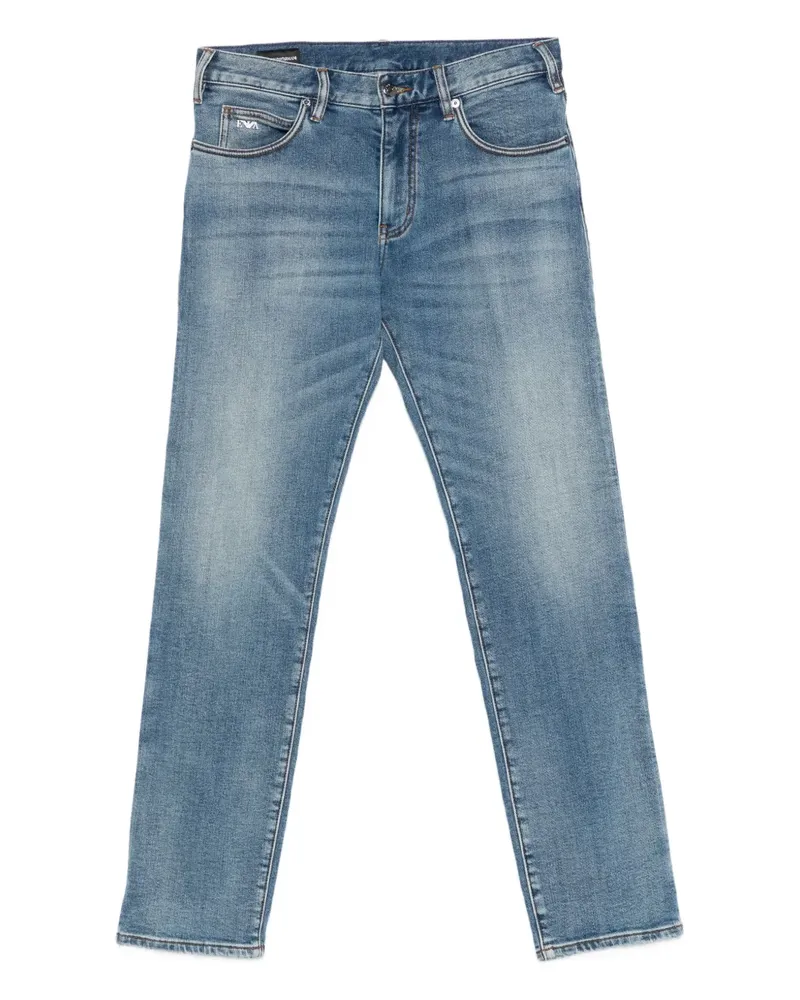 Emporio Armani Hose mit geradem Bein - Blau Blau