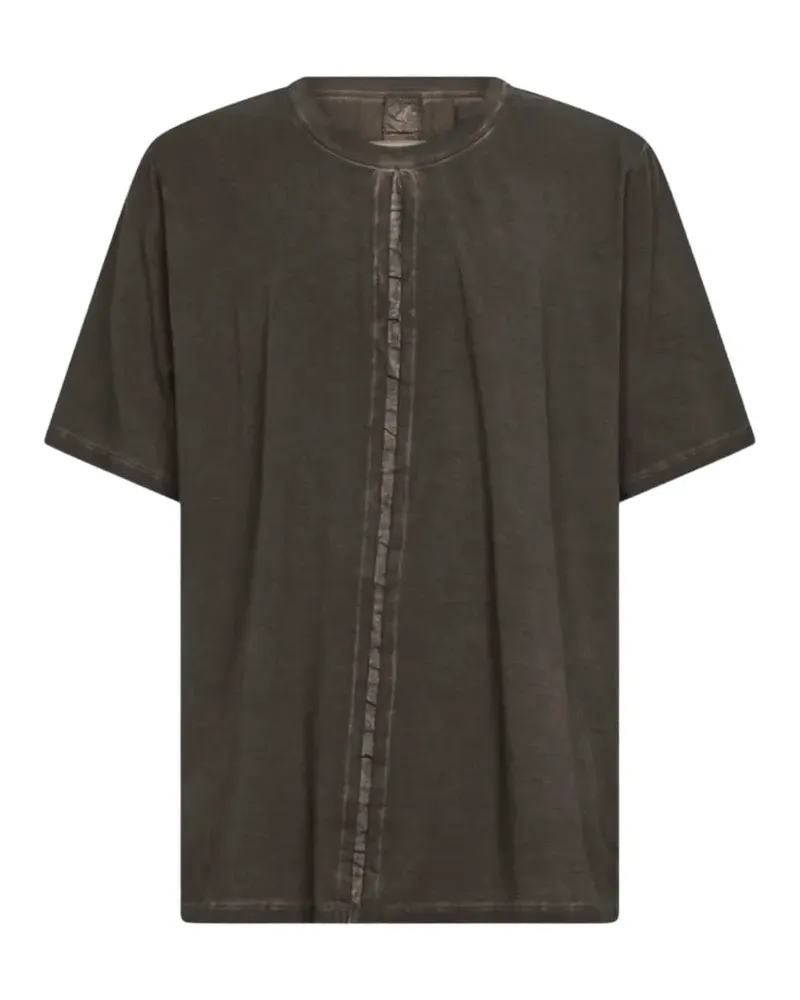 Uma Wang Ausgeblichenes T-Shirt mit Nahtdetail - Grau Grau