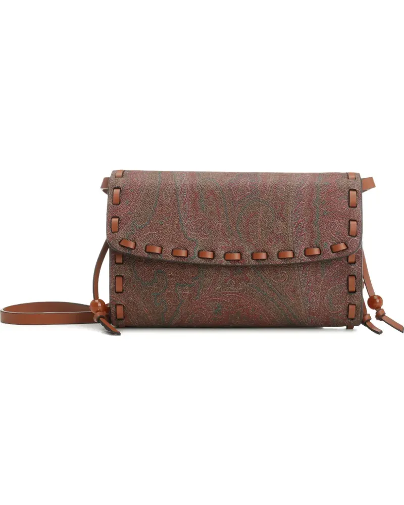 Etro Umhängetasche mit Paisley-Print - Braun Braun