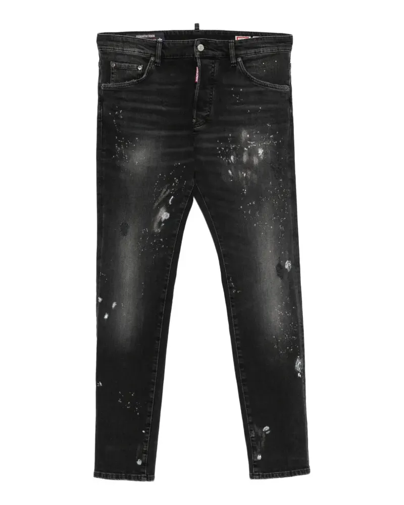 Dsquared2 distressed-finish faded-effect jeans - Schwarz Schwarz