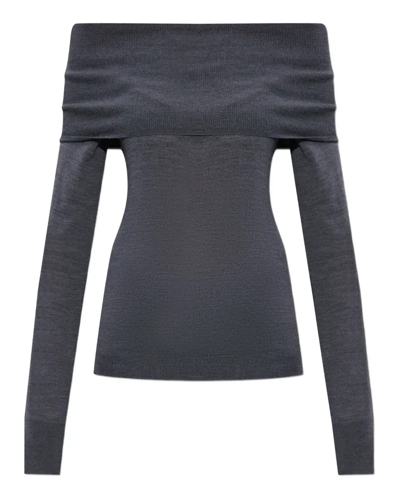 Stella McCartney Schulterfreier Pullover - Grau Grau