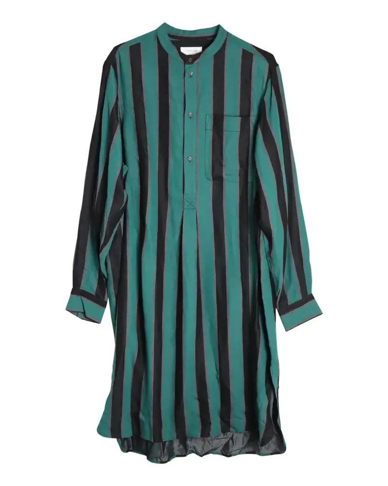 Wales Bonner striped button shirt - Grün Grün