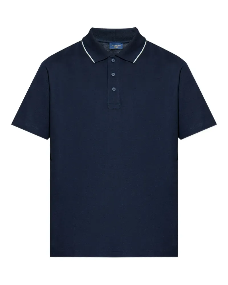 Paul & Shark Poloshirt mit Kontrastdetail - Blau Blau