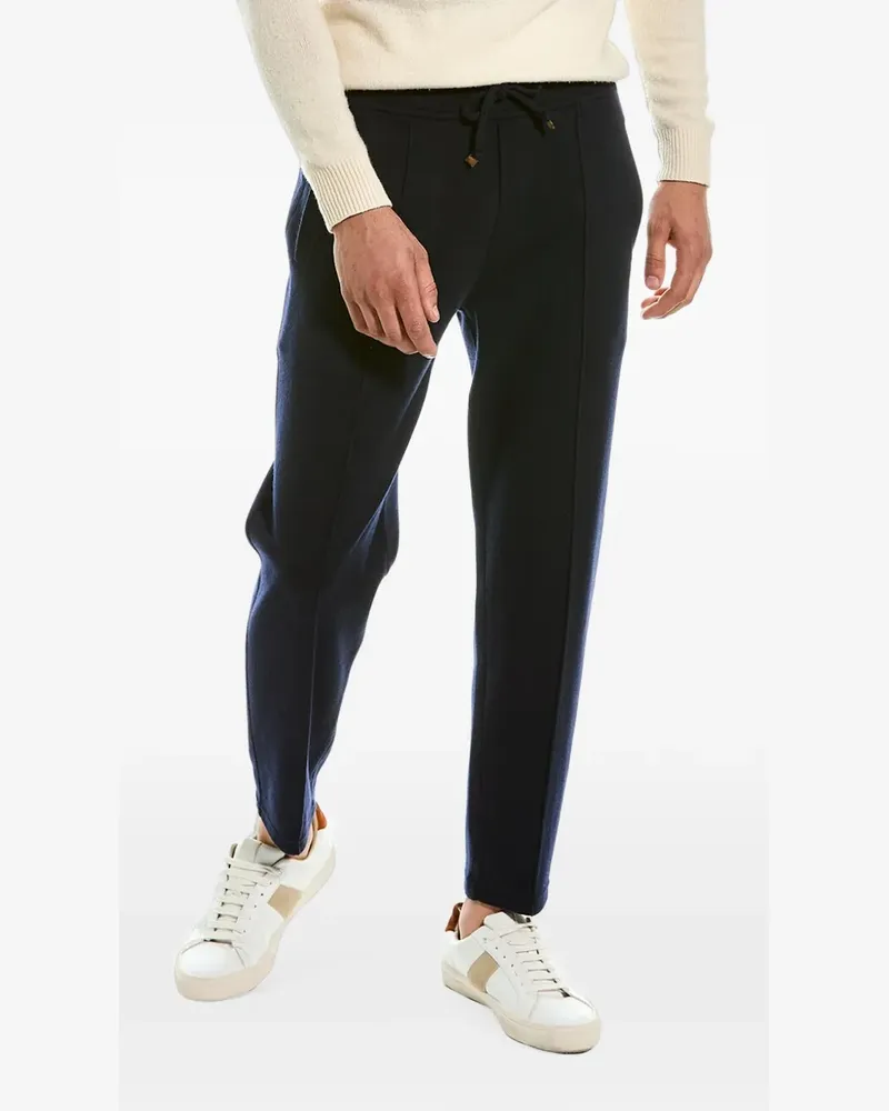 Brunello Cucinelli Jogginghose mit Kordelzug und Vordernaht - Blau Blau