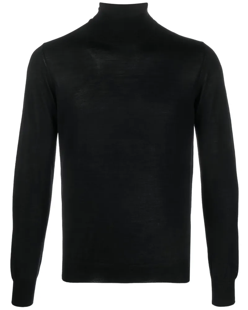 Tagliatore Mike Pullover mit Stehkragen - Schwarz Schwarz