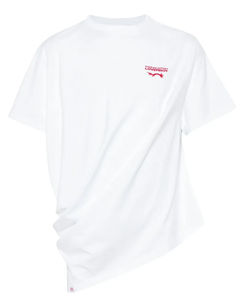 Charles Jeffrey Loverboy Topsy Turvy T-Shirt - Weiß Weiß