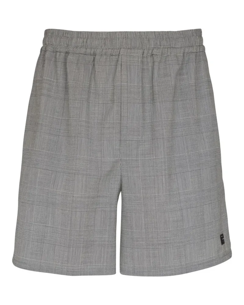 Balmain Shorts mit Prince of Wales-Karo - Grau Grau