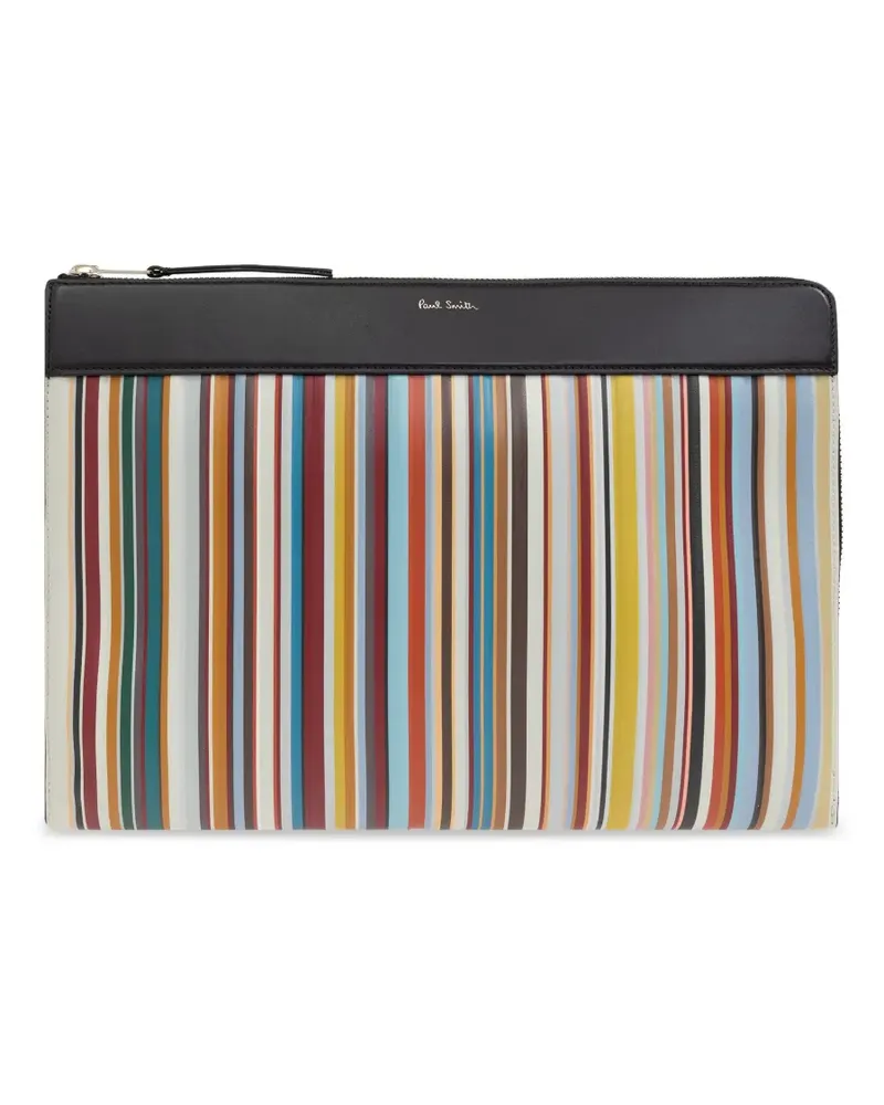 Paul Smith Gestreifte Clutch - Rot Rot