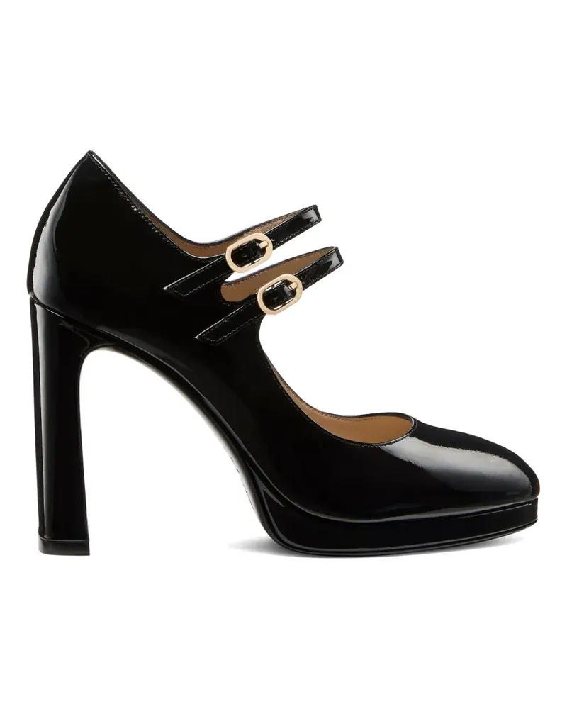 Stuart Weitzman Babette Plateau-Pumps mit Doppelriemen - Schwarz Schwarz