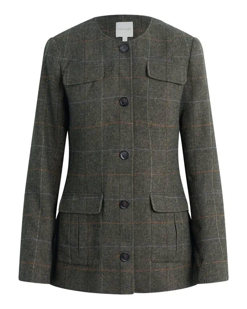 Favorite Daughter THE SPENCER plaid-pattern jacket - Grün Grün