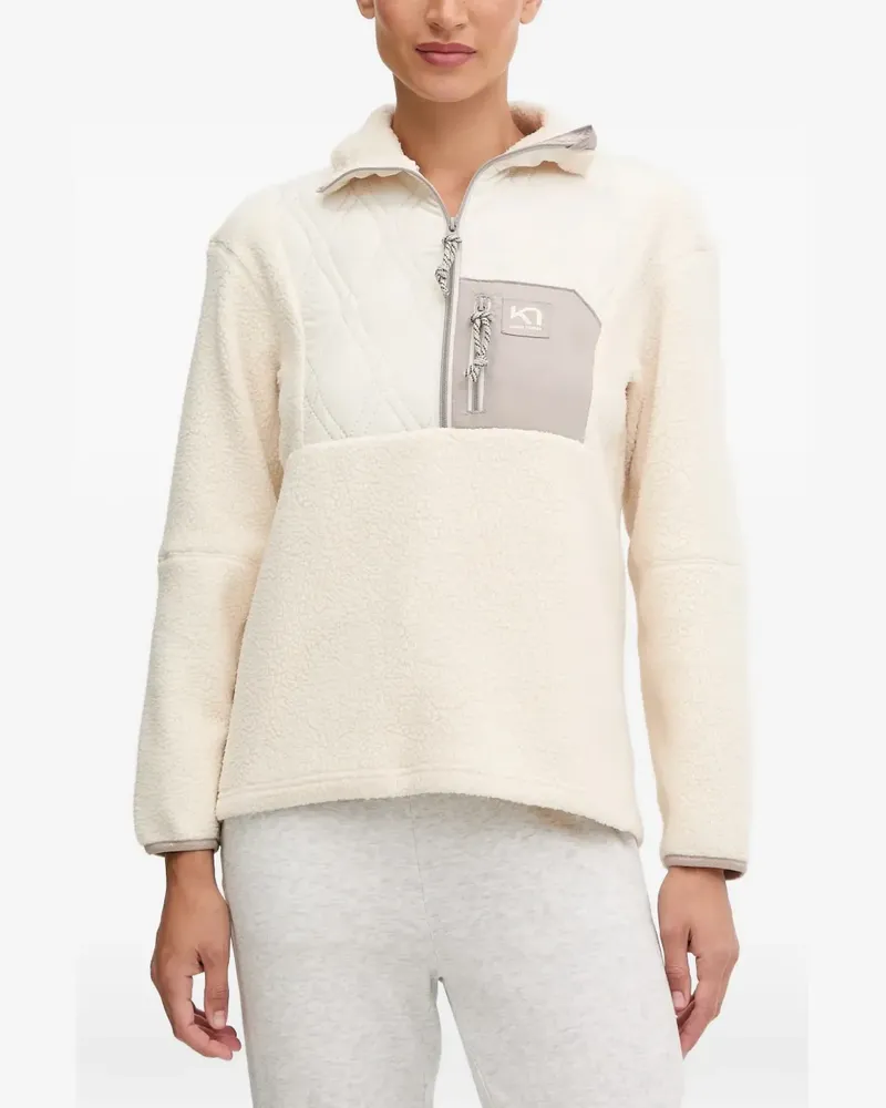 Kari Traa Røthe quilted half-zip fleece jacket - Weiß Weiß