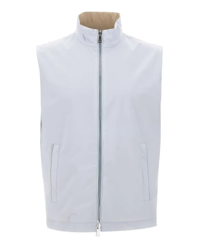 Paul & Shark reversible zip-up gilet - Blau Blau