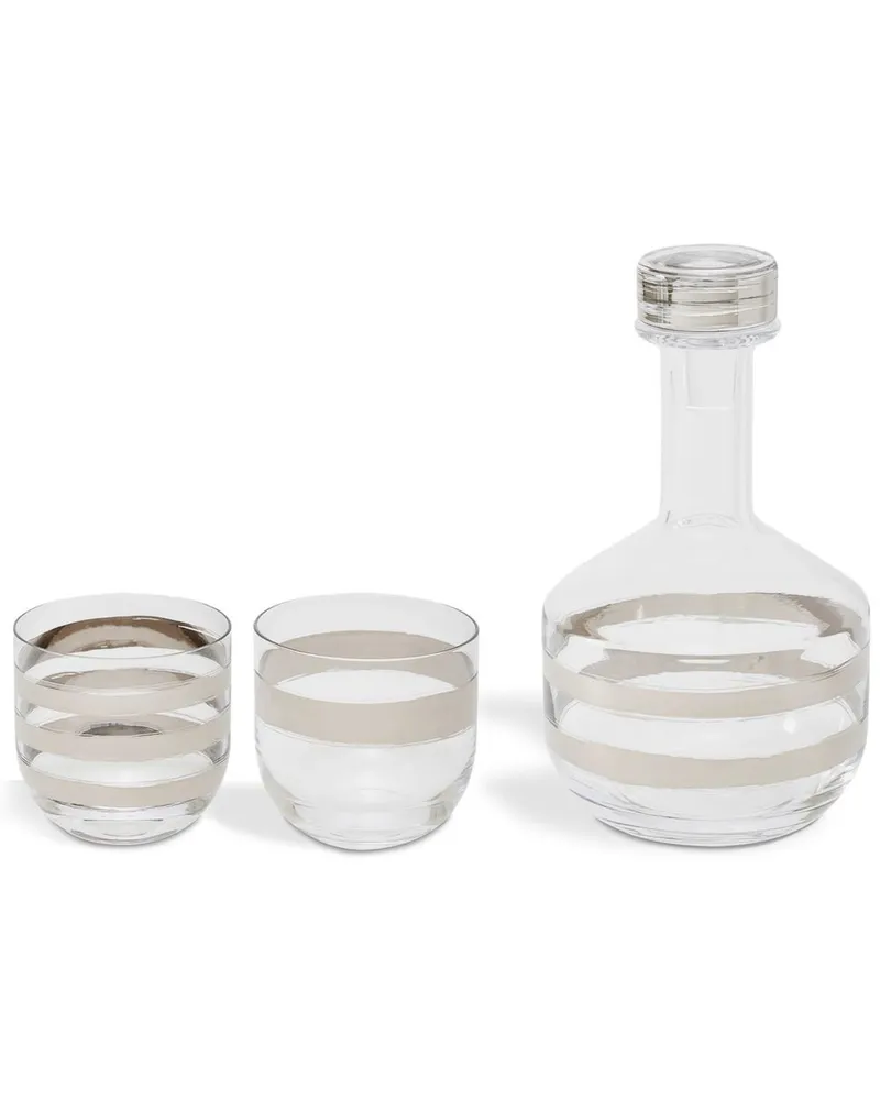 Tom Dixon Tank Set aus Whisky-Karaffe und Gläsern - Nude Nude