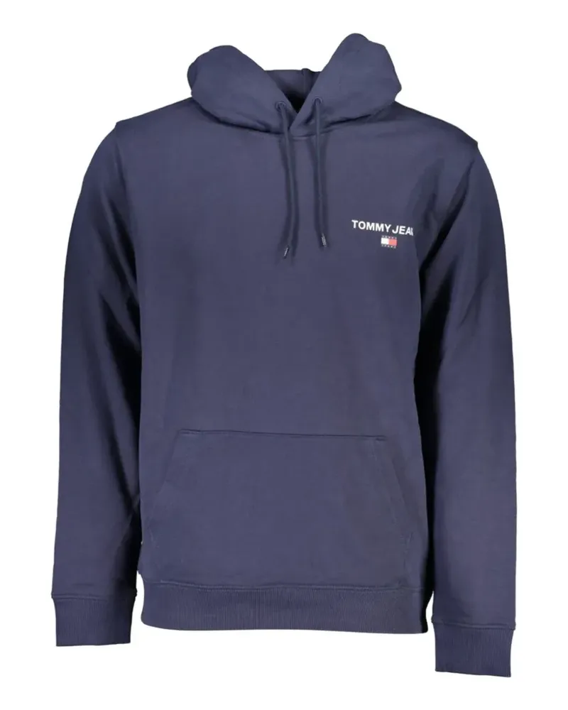 Tommy Hilfiger chest logo-print hoodie - Blau Blau