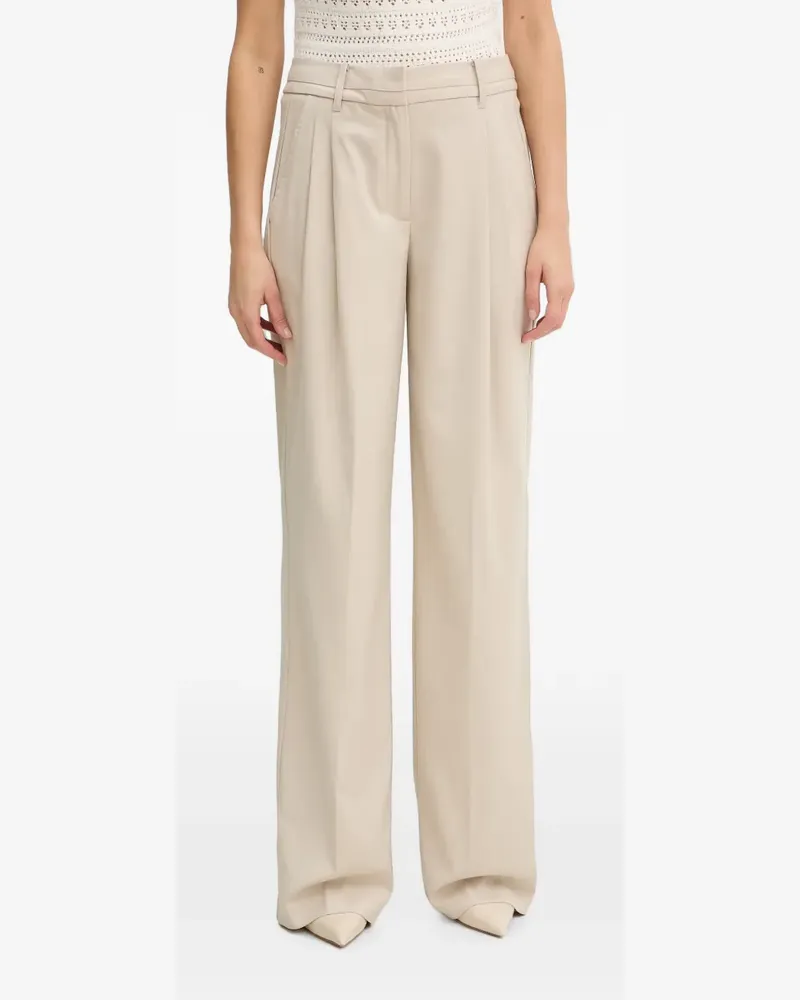 Guess Bruna pinstripe pleated trousers - Nude Nude