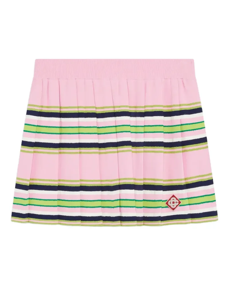 Casablanca Paris Gestreifter Minirock - Rosa Rosa