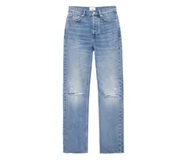 Ausgefranste Bruno Jeans im Destroyed-Look - Blau