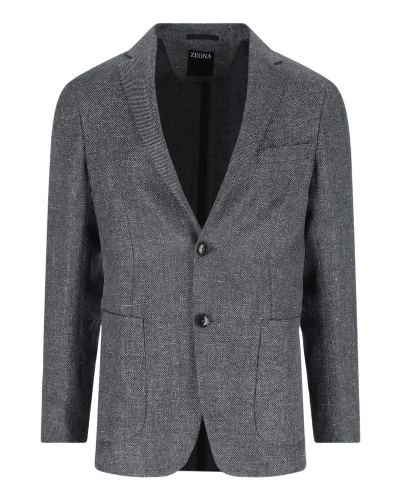 Ermenegildo Zegna single-breasted blazer - Grau Grau