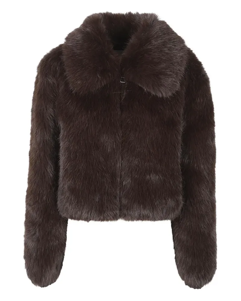 FRANKIE Shop Hope Jacke aus Faux Fur - Braun Braun