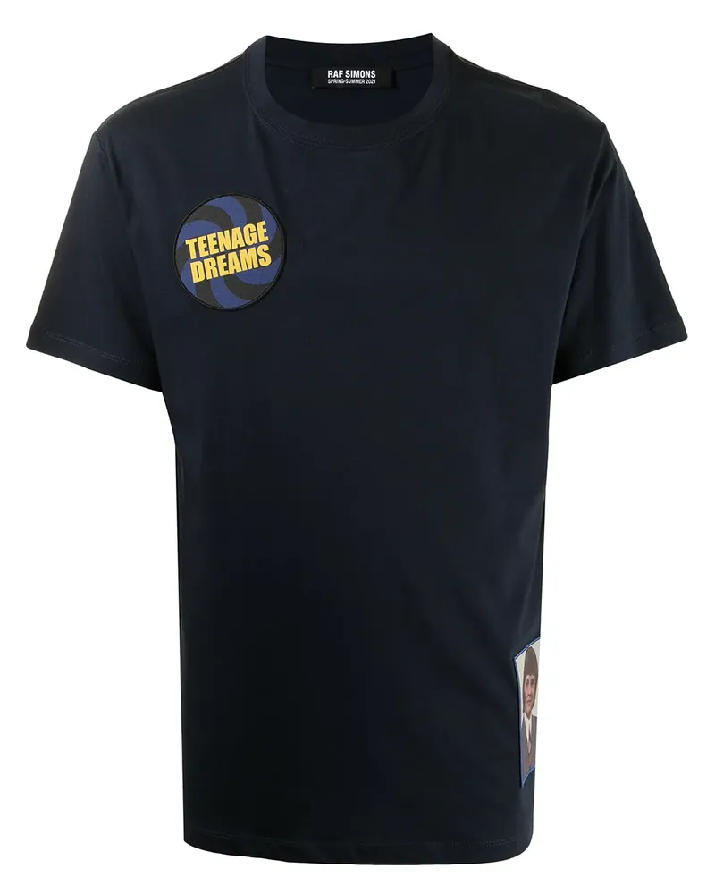 Raf Simons Teenage Dreams T-Shirt - Blau Blau