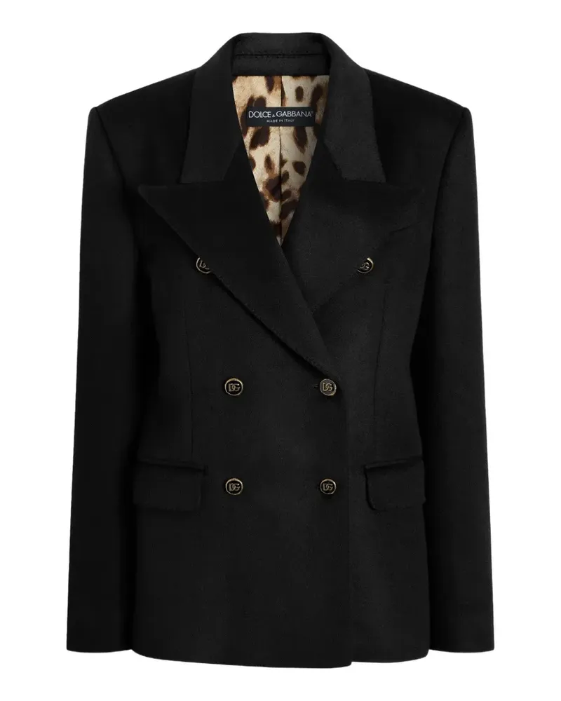 Dolce & Gabbana Linda Cabanjacke aus Kaschmir - Schwarz Schwarz