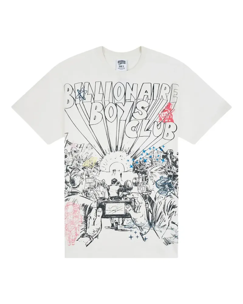 Billionaire Boys Club Paparazzi T-Shirt mit grafischem Print - Weiß Weiß