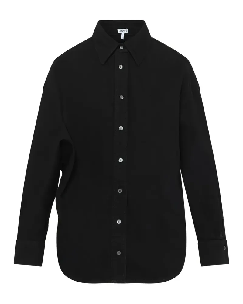 Loewe wrap-around long-sleeve shirt - Schwarz Schwarz