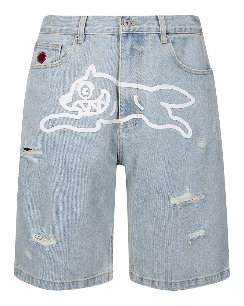 ICECREAM Running Dog denim shorts - Blau Blau