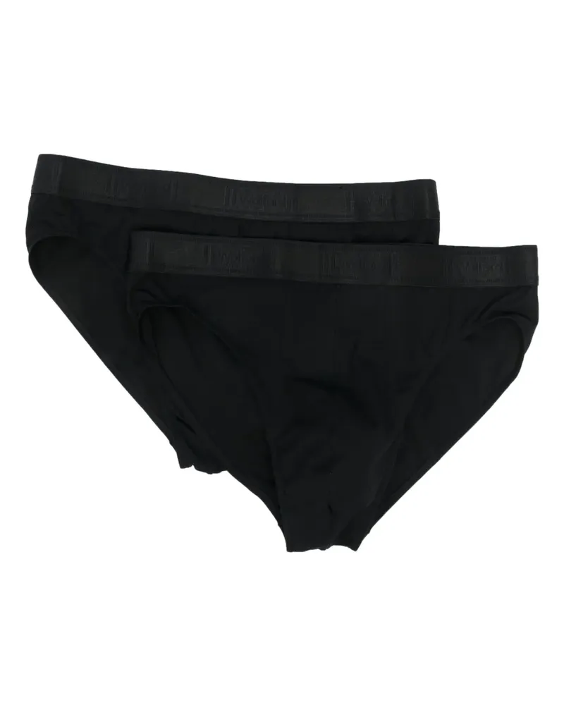 Wolford Set aus zwei Slips mit Logo-Bund - Schwarz Schwarz