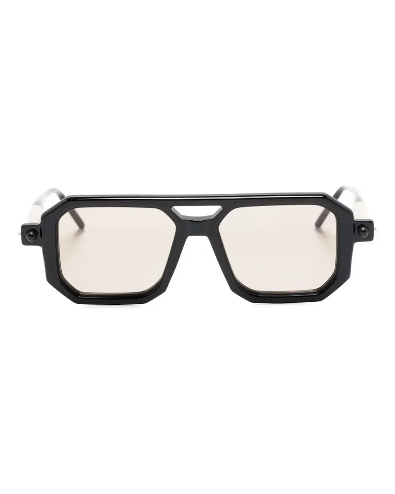 KUBORAUM geometric-frame glasses - Schwarz Schwarz