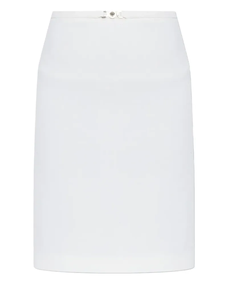 Versace Medusa-buckle mini skirt - Weiß Weiß