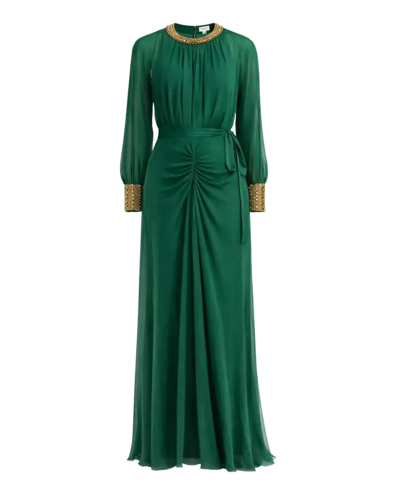 Temperley London Abendkleid mit Perlen - Grün Grün