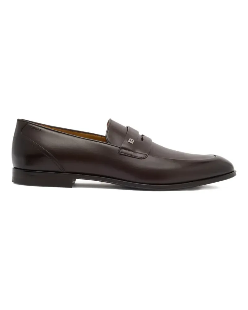 Bally Loafer mit B-Schild - Braun Braun