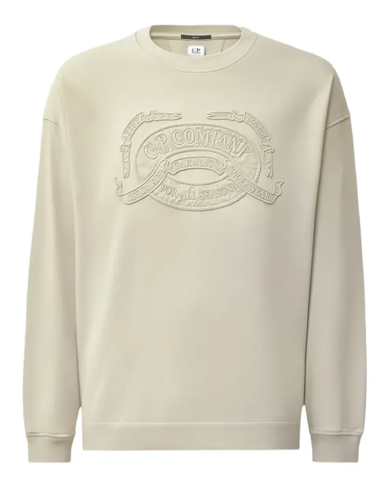 C.P. Company Sweatshirt mit Logo-Stickerei - Nude Nude
