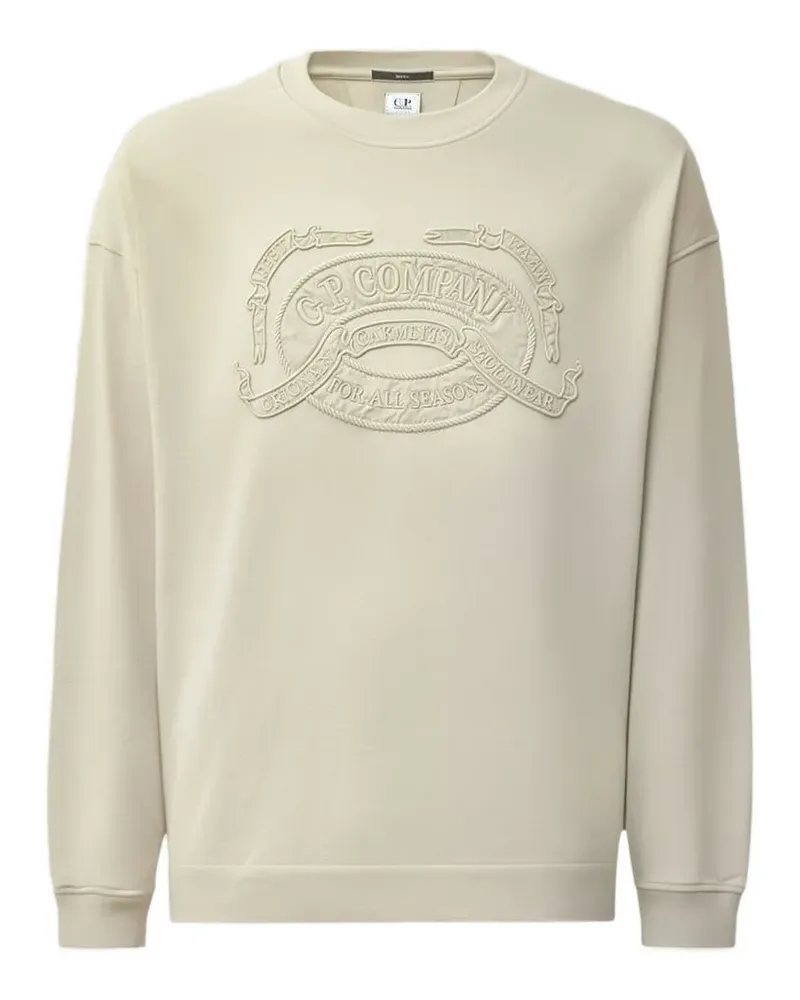 C.P. Company Sweatshirt mit Logo-Stickerei - Nude Nude