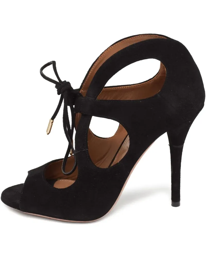 Aquazzura Pre-owned C'est Chic Sandalen 105mm - Schwarz Schwarz