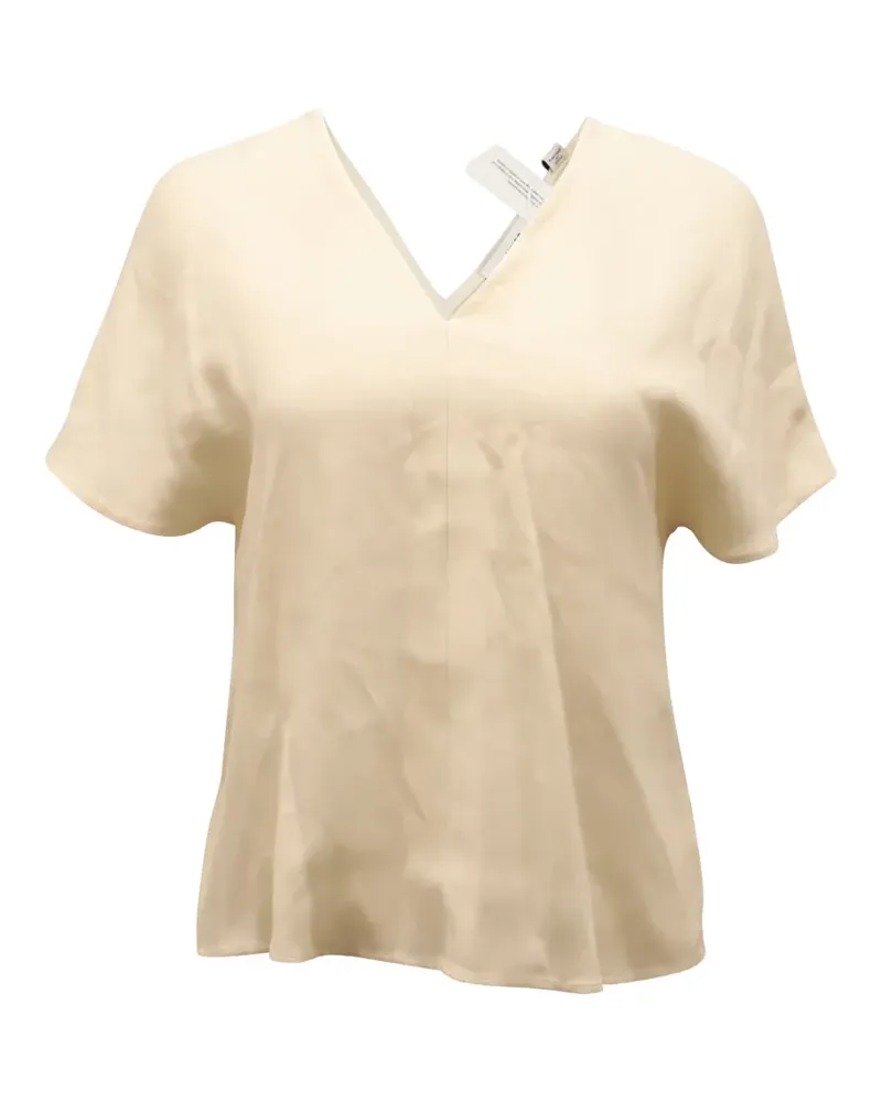 Vince Bluse mit V-Ausschnitt - Nude Nude