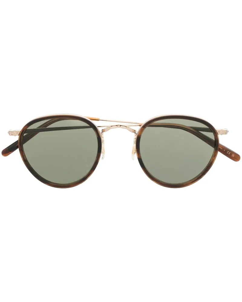Oliver Peoples Mp-2 Sonnenbrille mit rundem Gestell - Braun Braun