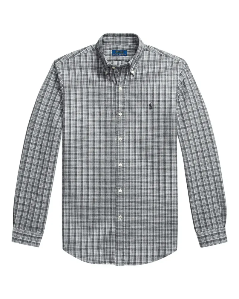 Ralph Lauren Kariertes Oxford-Hemd - Grau Grau