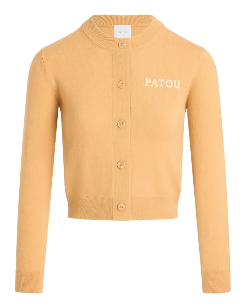 Patou Cardigan mit Intarsienmuster - Orange Orange