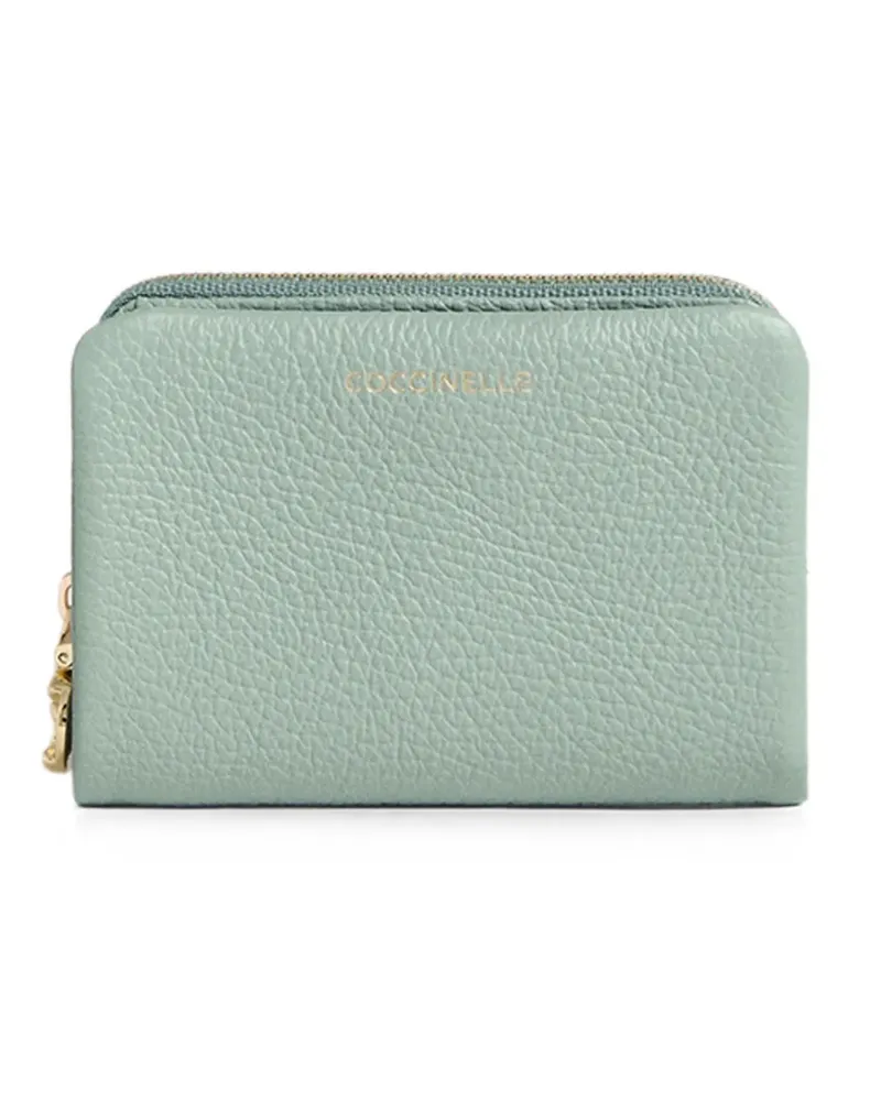 Coccinelle medium C-Me grained-leather wallet - Grün Grün