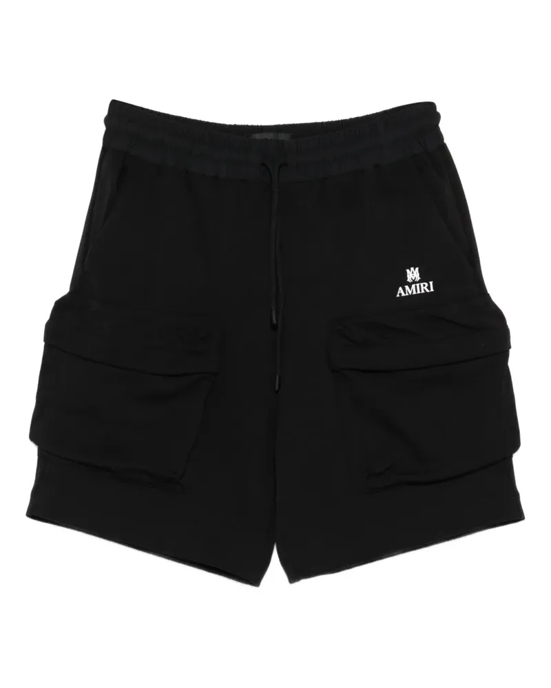 Amiri drawstring-waist cargo track shorts - Schwarz Schwarz