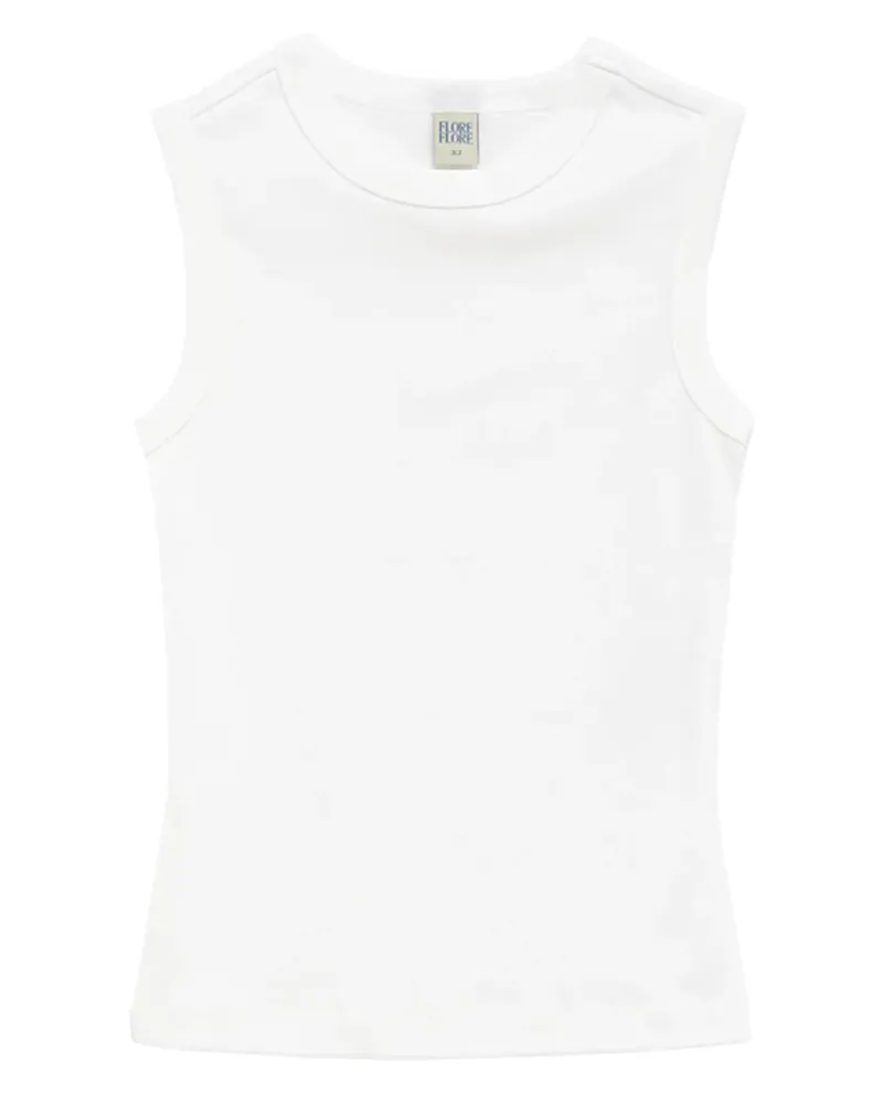 Flore Flore Esme Tanktop mit rundem Ausschnitt - Weiß Weiß