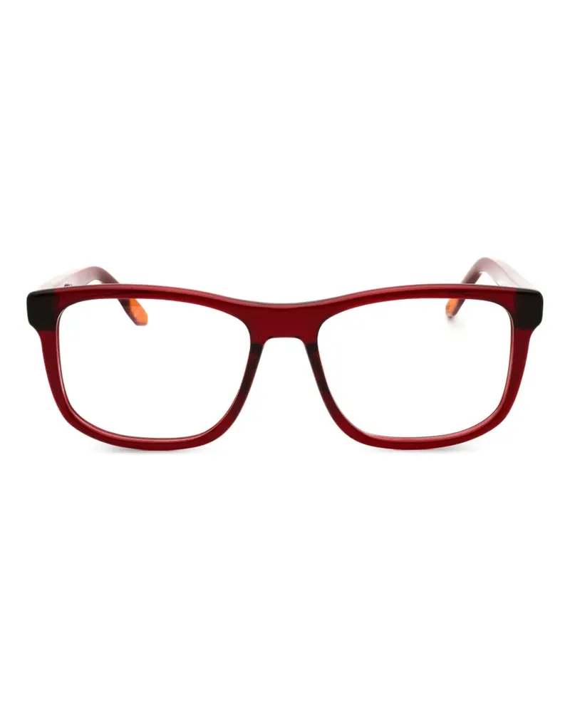 Nike Brille mit eckigem Gestell - Rot Rot